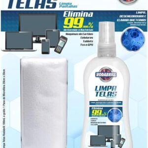 Kit Limpa Telas 100ml Rodabrill Kit Limpa Telas 100ml Rodabrill
