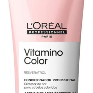 L’Oreal Professionnel Condicionador Vitamino Color, Protege e preserva a cor do cabelo, Aumenta o Brilho dos Fios, Hidrata e Desembaraça, Para Cabelos com Coloração, 200ml