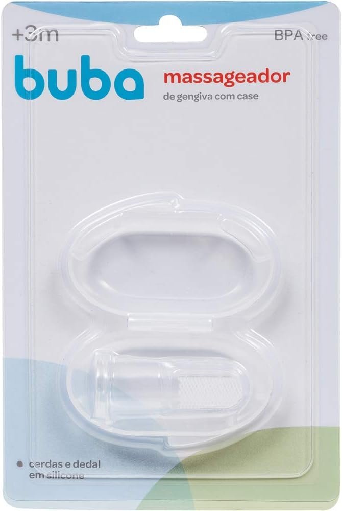 BUBA Massageador De Gengiva Com Case, Transparente - Imagem 5