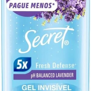 Secret Desodorante Antitranspirante em Gel Invisível Lavanda 73g