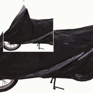 Capa de Cobrir Moto Impermeável Protetora Universal para Motocicleta, Preta, PVC Proteção UV Capa de Chuva e Sol Fácil Colocação