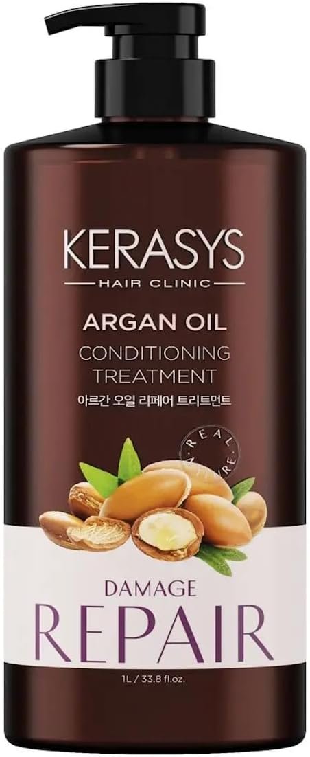 Kerasys Argan Oil Tratamento - Máscara de Nutrição Profissional 1L