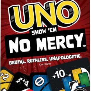 UNO Jogo de Cartas No Mercy para crianças a partir de 7 anos