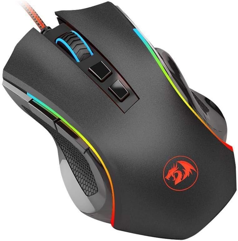 Redragon MOUSE GAMER GRIFFIN PRETO COM LED RGB - M607, UNICO - Imagem 3