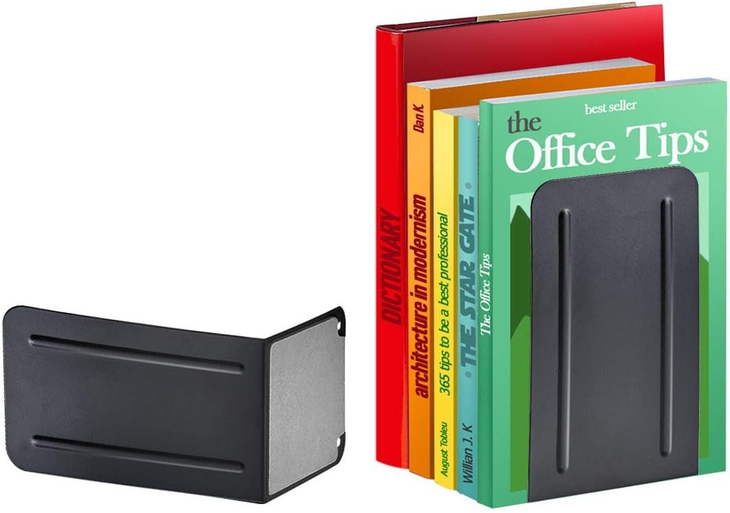 Acrimet Bibliocanto Premium – Suporte para Livros de Metal 1 Par, Preto - Imagem 8