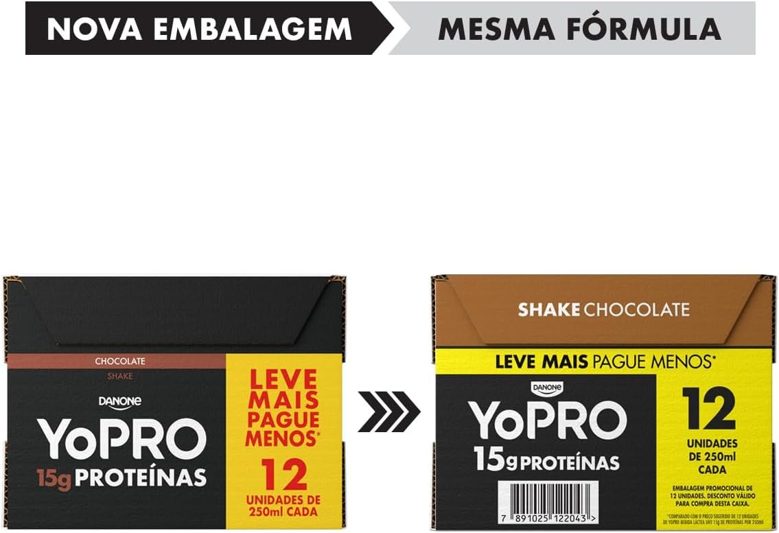YoPRO Bebida Láctea UHT Chocolate 15g de proteínas 250ml - 12 unidades - Imagem 6