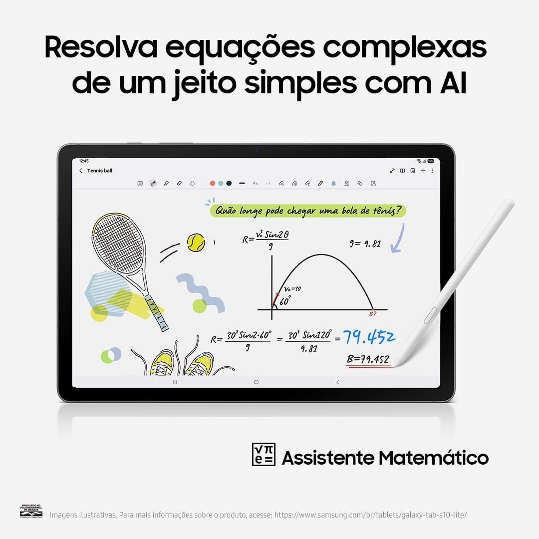 Galaxy Tab S10 Lite, 128GB, Tela 10.9", WIFI, Cinza - Imagem 4