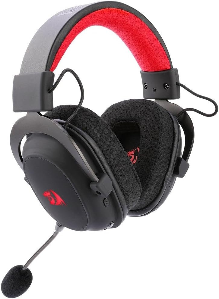 Headset Gamer Redragon Zeus Pro Preto Sem Fio 7.1 H510-PRO - Imagem 2