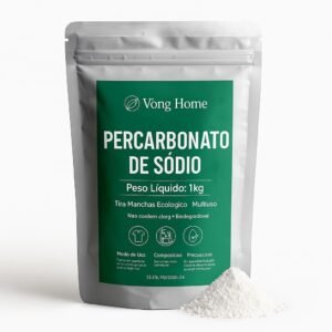 Percabonato de sódio, tira manchas multiuso biodegradável 1kg, alto pode de limpeza e branqueamento – Vòng