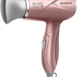 MONDIAL Secador de Cabelos Travel, Golden Rose, 1200W, Bivolt – SC-47-GR