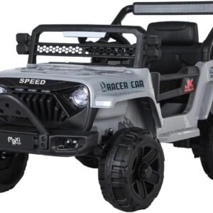 Carrinho Elétrico Infantil Mini Jipe Ride On 12v Maxi Toys (Cinza)