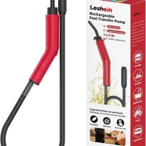 Bomba de transferência de combustível 3GPM, bomba de sifão elétrica recarregável por USB para água diesel a gasolina, bomba de lata de gás portátil à prova de vazamento com material de