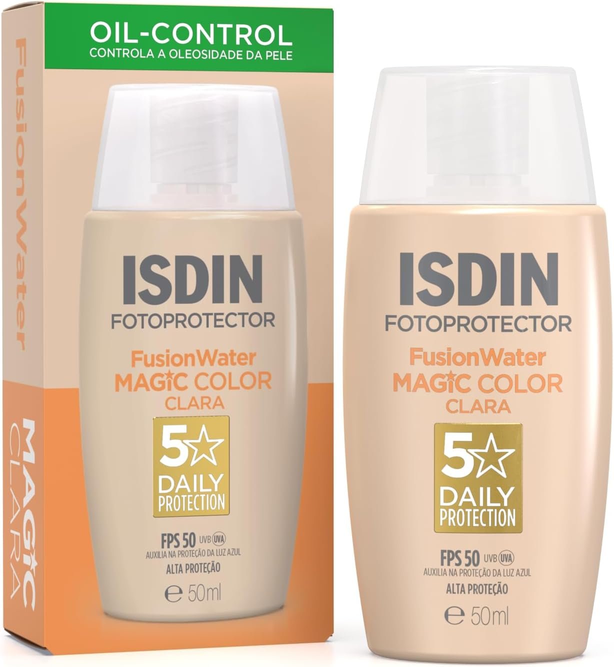 ISDIN Protetor Solar Facial Fusion Water 5 Stars