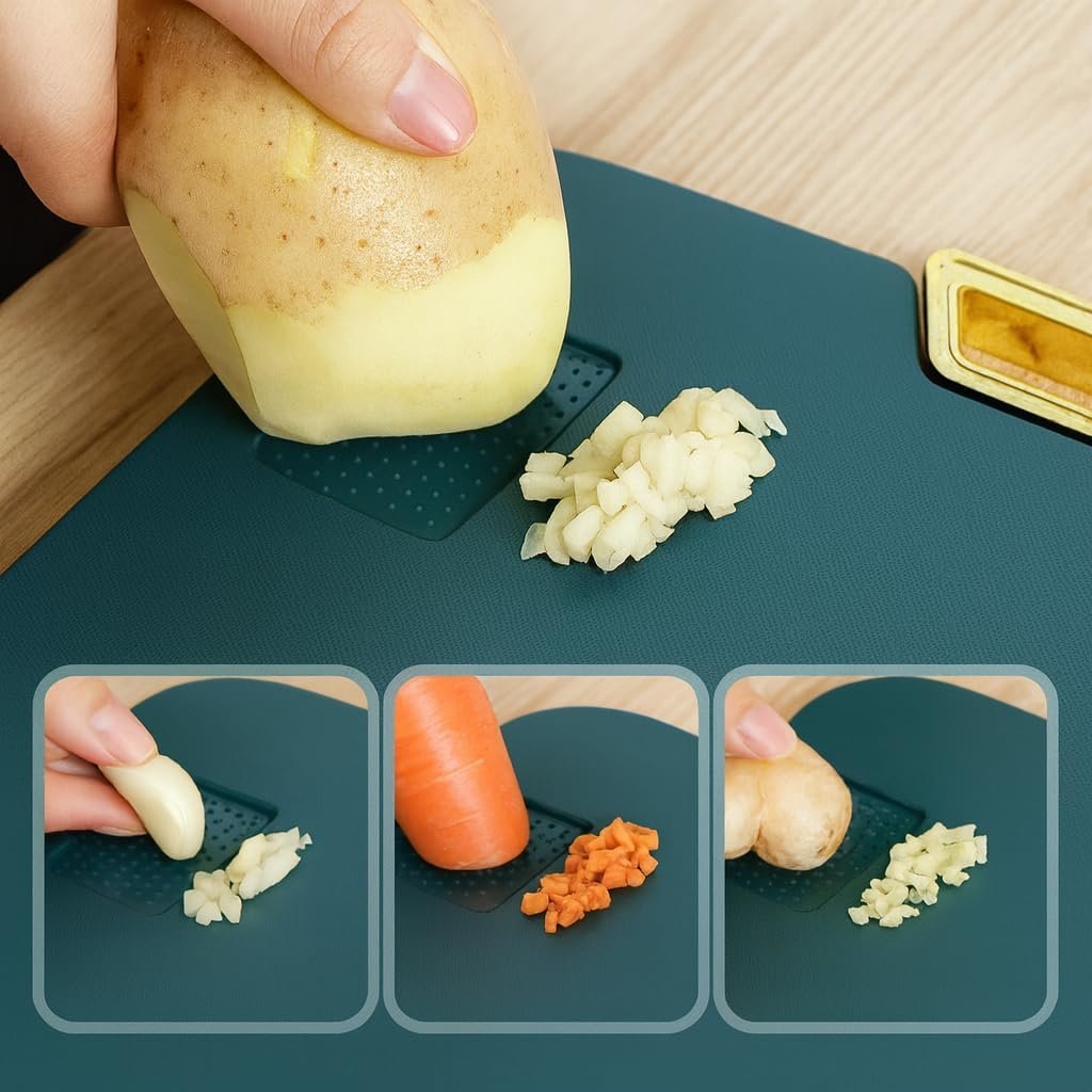 Tábua de Corte Premium Antibacteriana – Polietileno Resistente, Não Mancha e Não Deforma | Ideal para Carnes, Legumes e Cozinha Profissional | Alça Ergonômica, Super Higiênica e Fácil de Limpar - Imagem 2