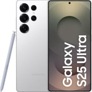 Celular Samsung Galaxy S25 Ultra 5G, 256GB, 12GB RAM, Câmera Quádrupla de 200+50+10+50, Tela Grande de 6.9″, Titânio Prata