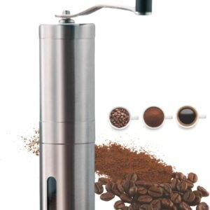 Moedor de Café Grãos Manual Inox Portátil Cerâmica