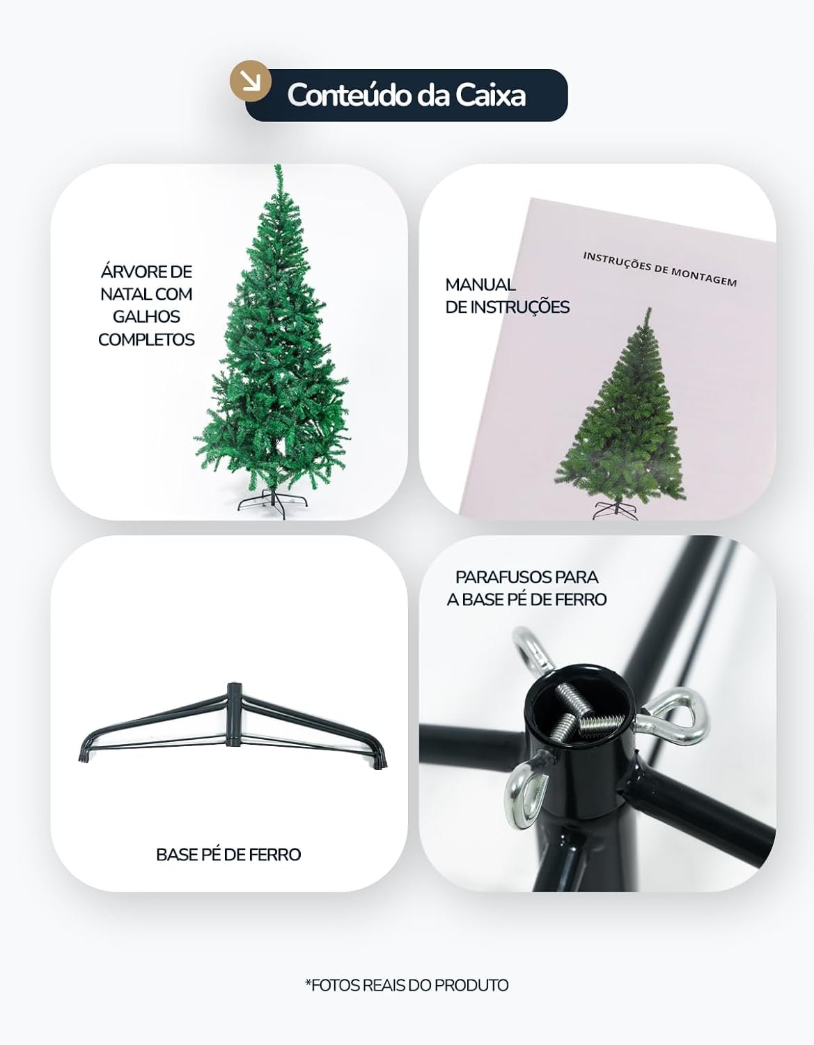 Árvore De Natal Pinheiro 1,80cm - 800 Galhos, Grande, Cheia, Luxo, Tradicional, Verde, Premium Imperial Canadense- Marketwave - Imagem 5