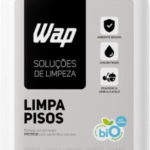 Limpador de Porcelanatos Pisos e Superfícies WAP LIMPA PISOS 1 LITRO, Branco e azul Limpador de Porcelanatos Pisos e Superfícies WAP LIMPA PISOS 1 LITRO, Branco e azul