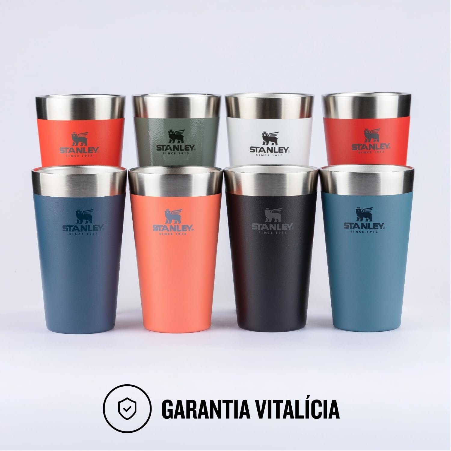 Stanley - Copo de cerveja isolado, copo empilhável Stay Chill de 473 ml, para bebidas quentes ou frias - Imagem 4