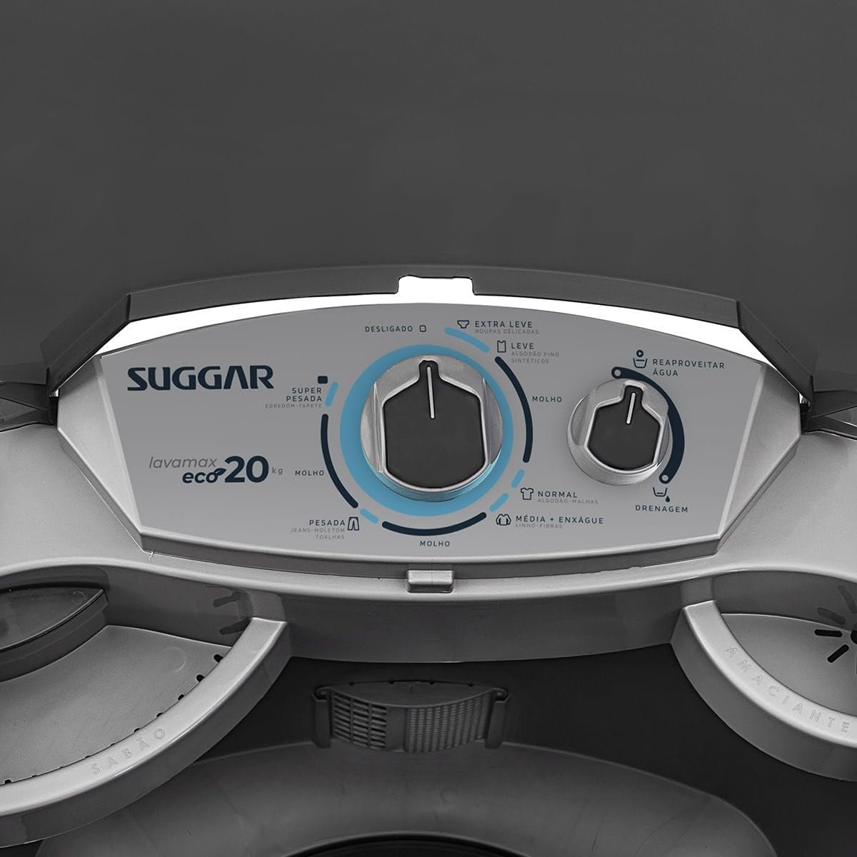 SUGGAR LAVADORA DE ROUPAS LAVAMAX ECO 20KG 220V PRATA LE2002PR - Imagem 6