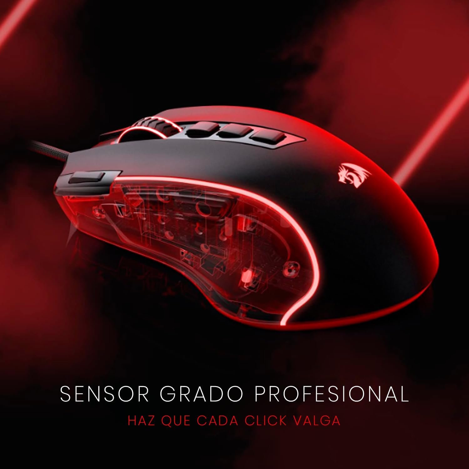 Mouse Gamer Redragon Predator RGB M612-RGB, Preto - Imagem 4