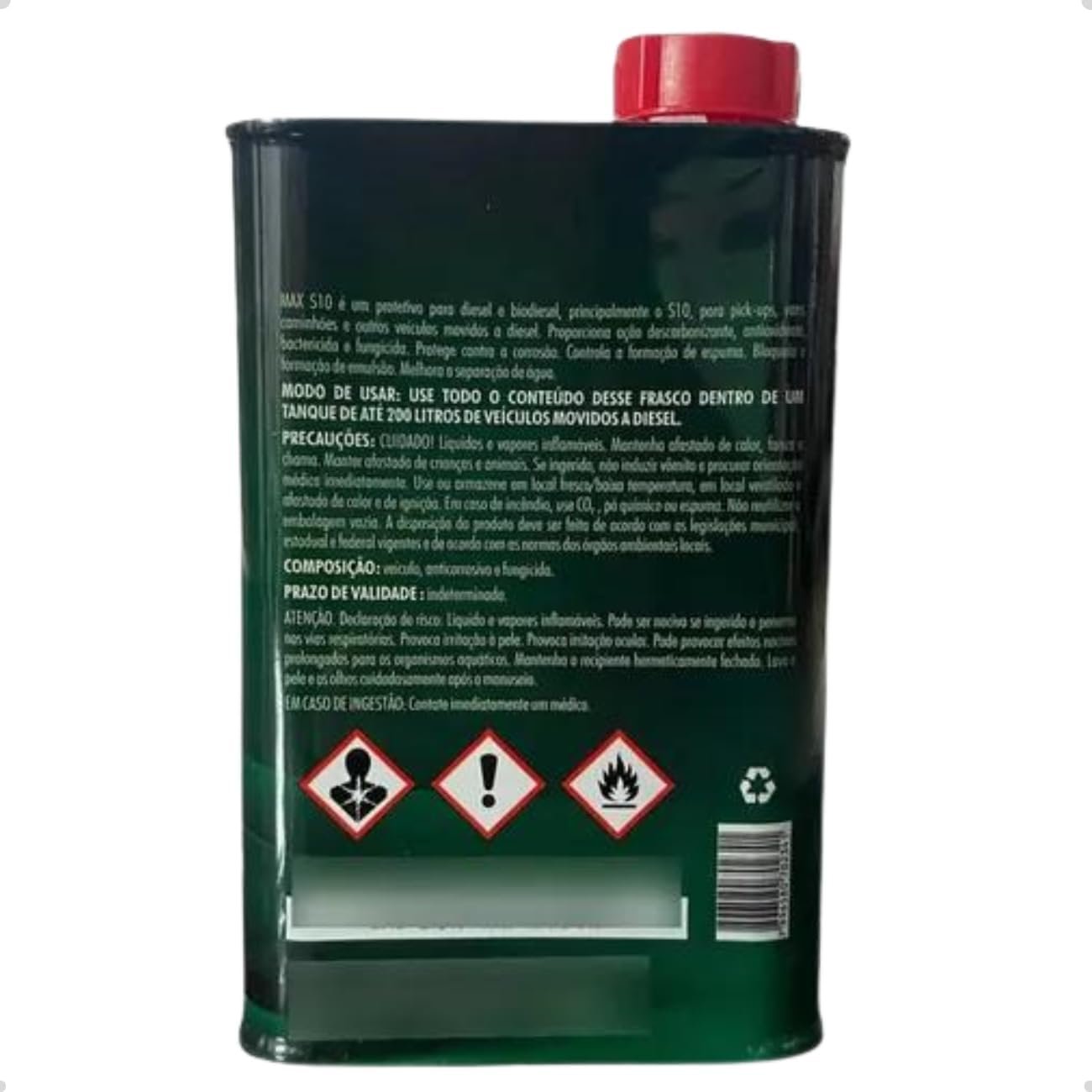 Kit 3 Aditivo Combustível Diesel S10 Bardahl Max S10 500ml - Imagem 4