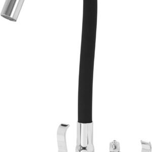 Torneira Flexivel De Mesa Com Saida Para Purificador De Agua Tubo Preto 1/4 De Volta Samer Torneira Flexivel De Mesa Com Saida Para Purificador De Agua Tubo Preto 1/4 De Volta Samer