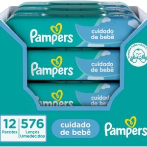 Lenços Umedecidos Pampers Cuidado de bebê, 576 Unidades