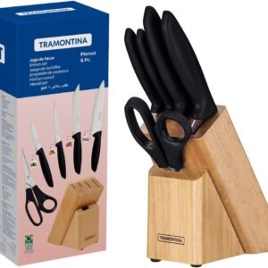Jogo de Facas 6 Peças, Tramontina, Plenus 23498015, Preto