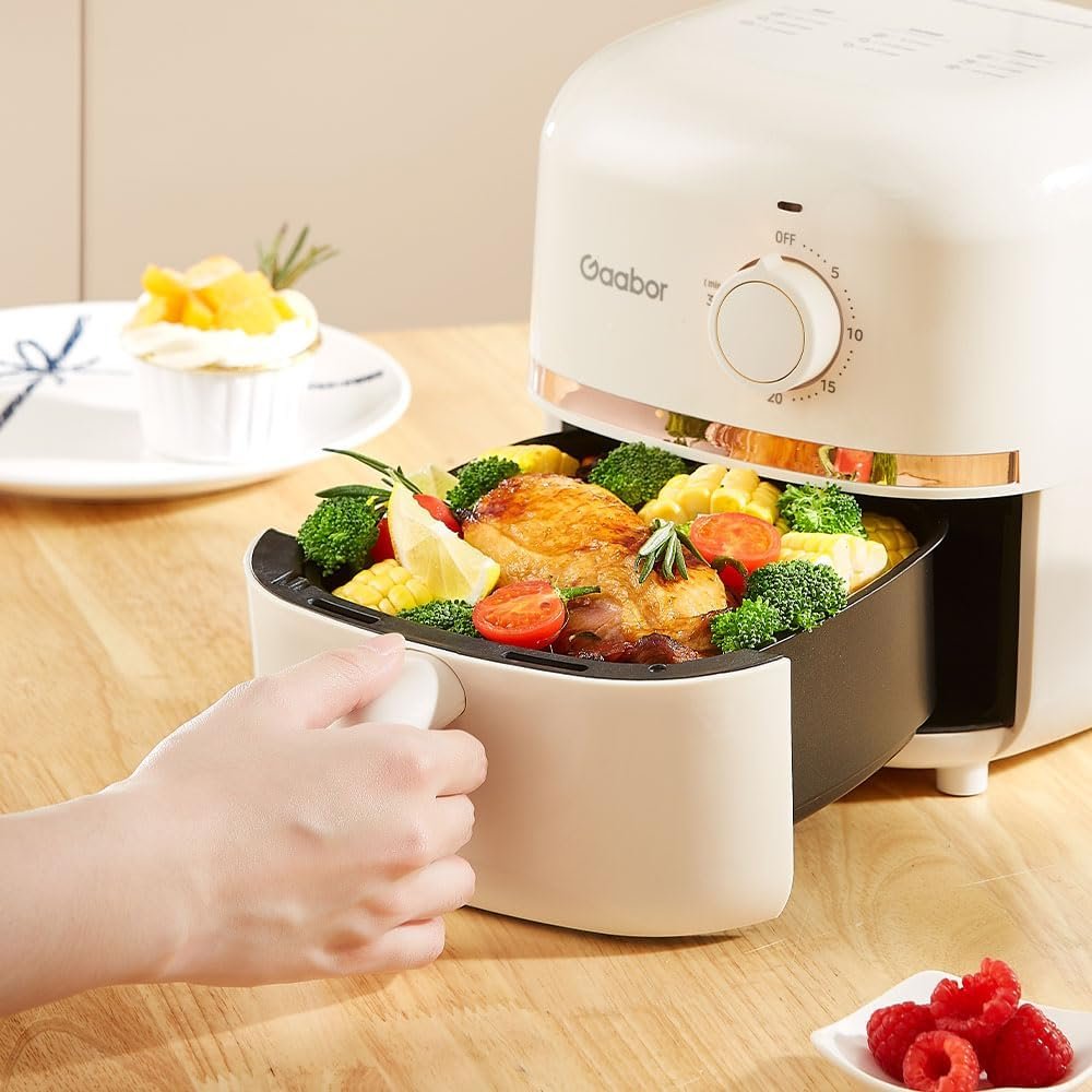 Mini Air Fryer Fritadeira Elétrica Sem Óleo 1.4L Individual 900w 127v - Gaabor - Imagem 4