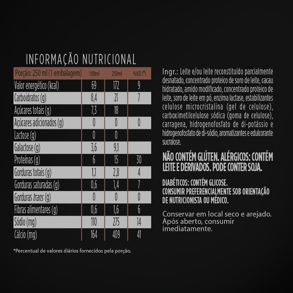 YoPRO Bebida Láctea UHT Chocolate 15g de proteínas 250ml - 12 unidades - Imagem 2
