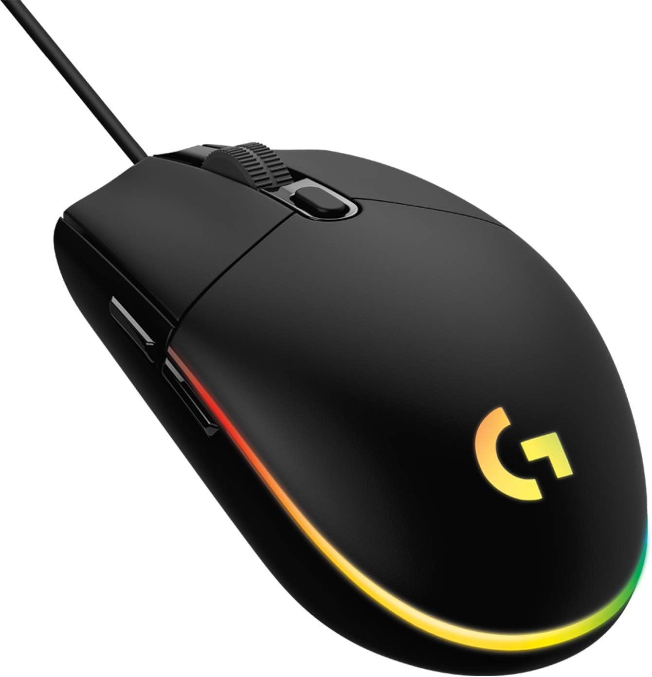 Mouse Gamer Logitech G203 LIGHTSYNC RGB, Efeito de Ondas de Cores, 6 Botões Programáveis e Até 8.000 DPI - Preto - Imagem 4