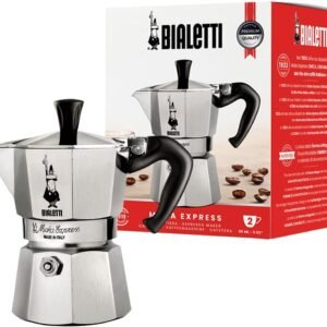Bialetti 2 Xicaras Cafeteira Nuova Moka Express, Alumínio