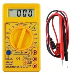 Multímetro Digital Dt-830 Profissional Portátil Com Bateria Cabo Multi Teste Multimetro