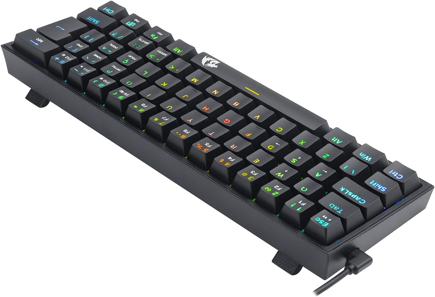 Redragon TECLADO MECANICO GAMER FIZZ RGB PRETO SWITCH AZUL - Imagem 7