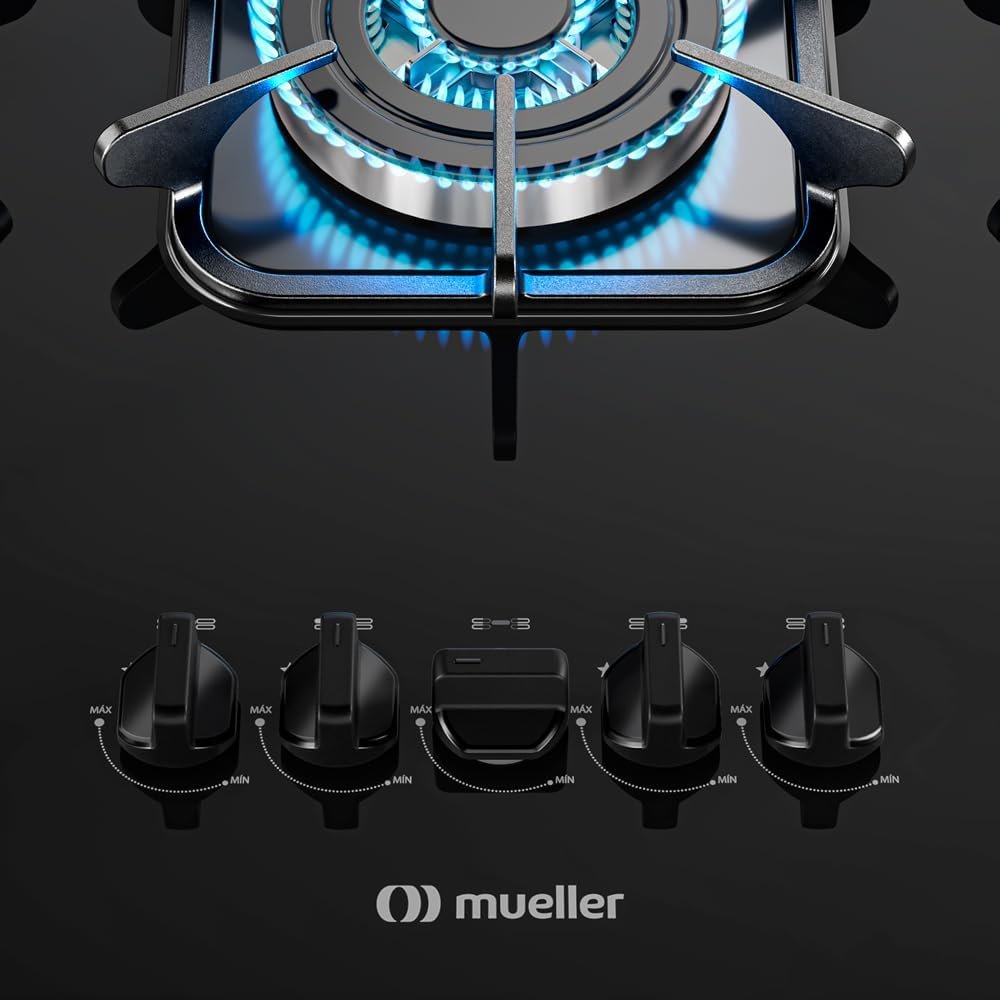 Cooktop 5 bocas com Queimador Tripla chama e Acendimento Super Automático - Mueller Unica - Imagem 5