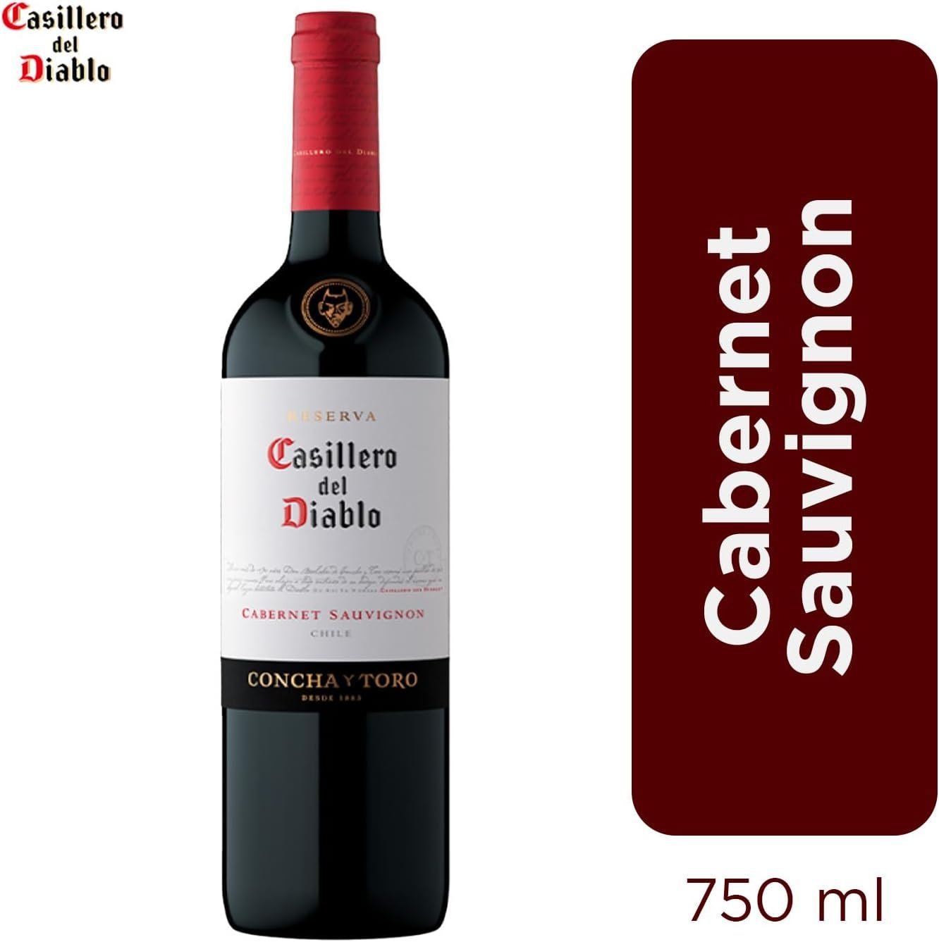 Concha y Toro Casillero Del Diablo Cabernet Sauvignon 750ml - Imagem 2