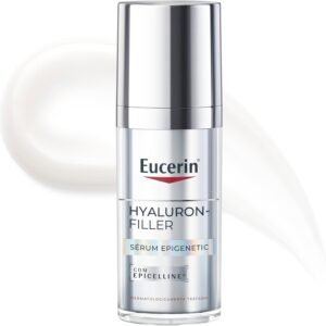 EUCERIN Sérum Facial Anti-idade Epigenetic 30ml, Antirrugas, Epicelline, Ácido Hialurônico, Antissinais, Pele Madura