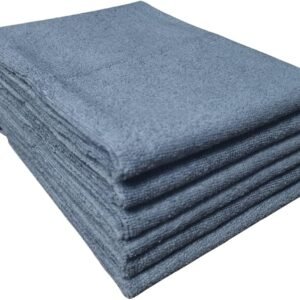 Pano Microfibra Multiuso Secagem Limpeza Casa Cozinha Escritorio Empresa Grande (CINZA, Kit 2 Pano 30x40cm)