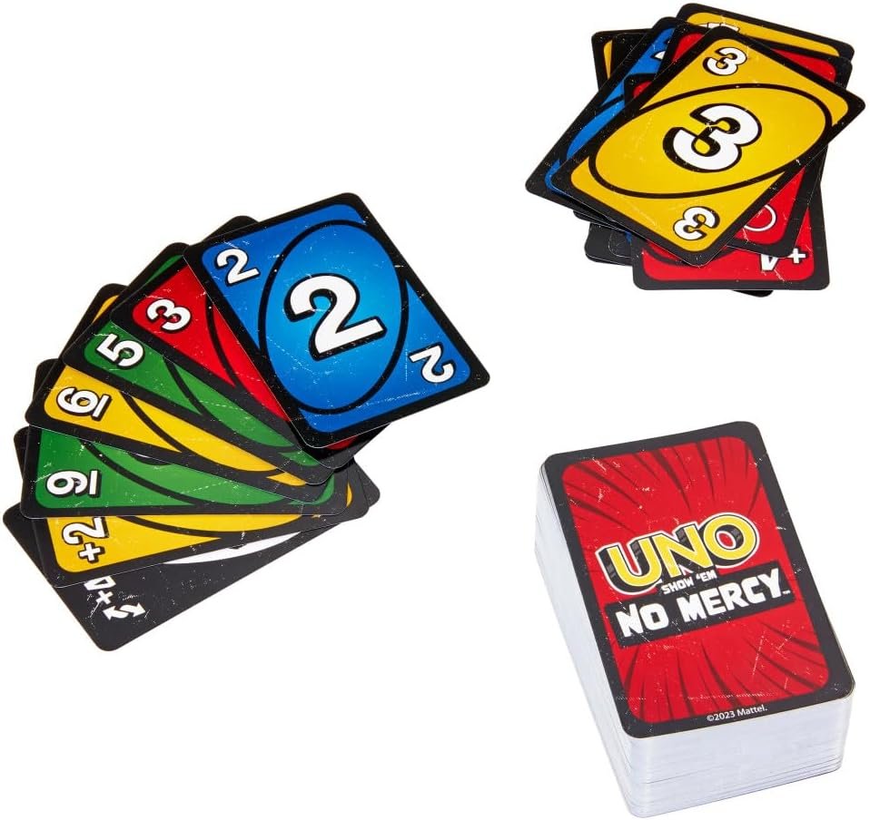 UNO Jogo de Cartas No Mercy para crianças a partir de 7 anos - Imagem 8