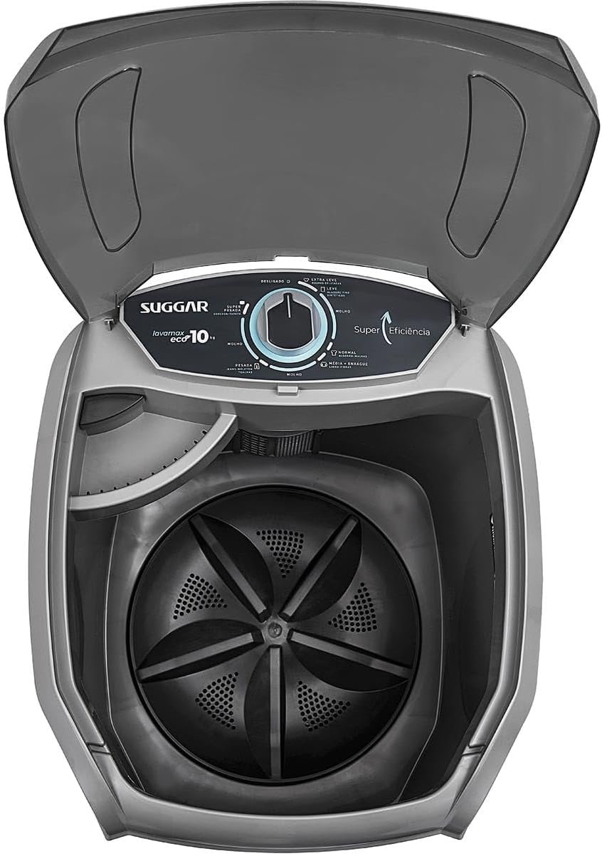 SUGGAR LAVADORA DE ROUPAS LAVAMAX ECO 10KG 220V PRATA LE1022PR - Imagem 5