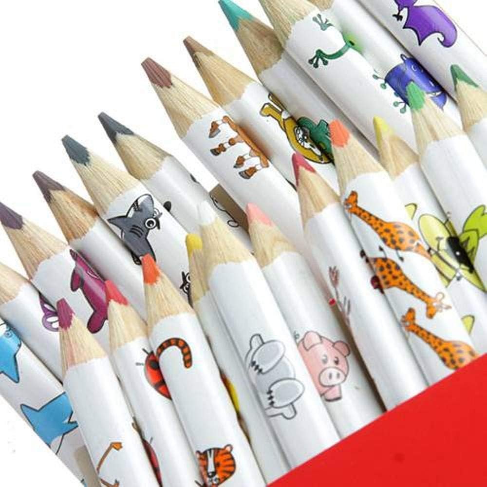 Lápis de Cor, Faber-Castell, Ecolápis Triangular Jumbo + Apontador com Depósito, 12.3024AP, 24 Cores - Imagem 3
