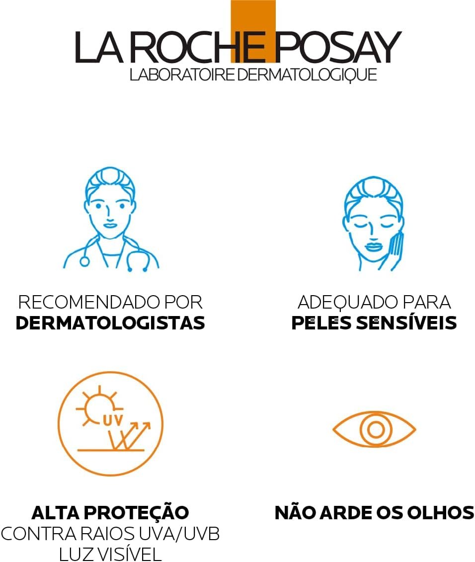La Roche-Posay, Ultra Cover, Protetor Solar com Cor e Performance de Maquiagem, 12h de cobertura de base em uma única camada, Textura Fluida, Oil free, Toque Seco, FPS60, 30g - Imagem 7