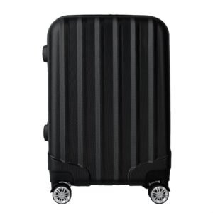 Mala de Viagem de Bordo Silent Noronha 10kg – Padrão ANAC | Rígida em ABS | 4 Rodas Duplas 360° | Cadeado Numérico Integrado | Leve e Resistente (Cor Preto)