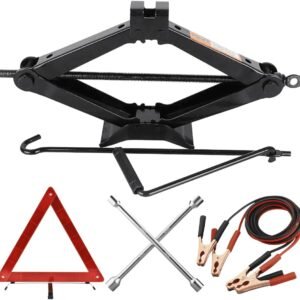 Kit Estepe Carro Macaco Triangulo Chave Roda Cabo De Chupeta