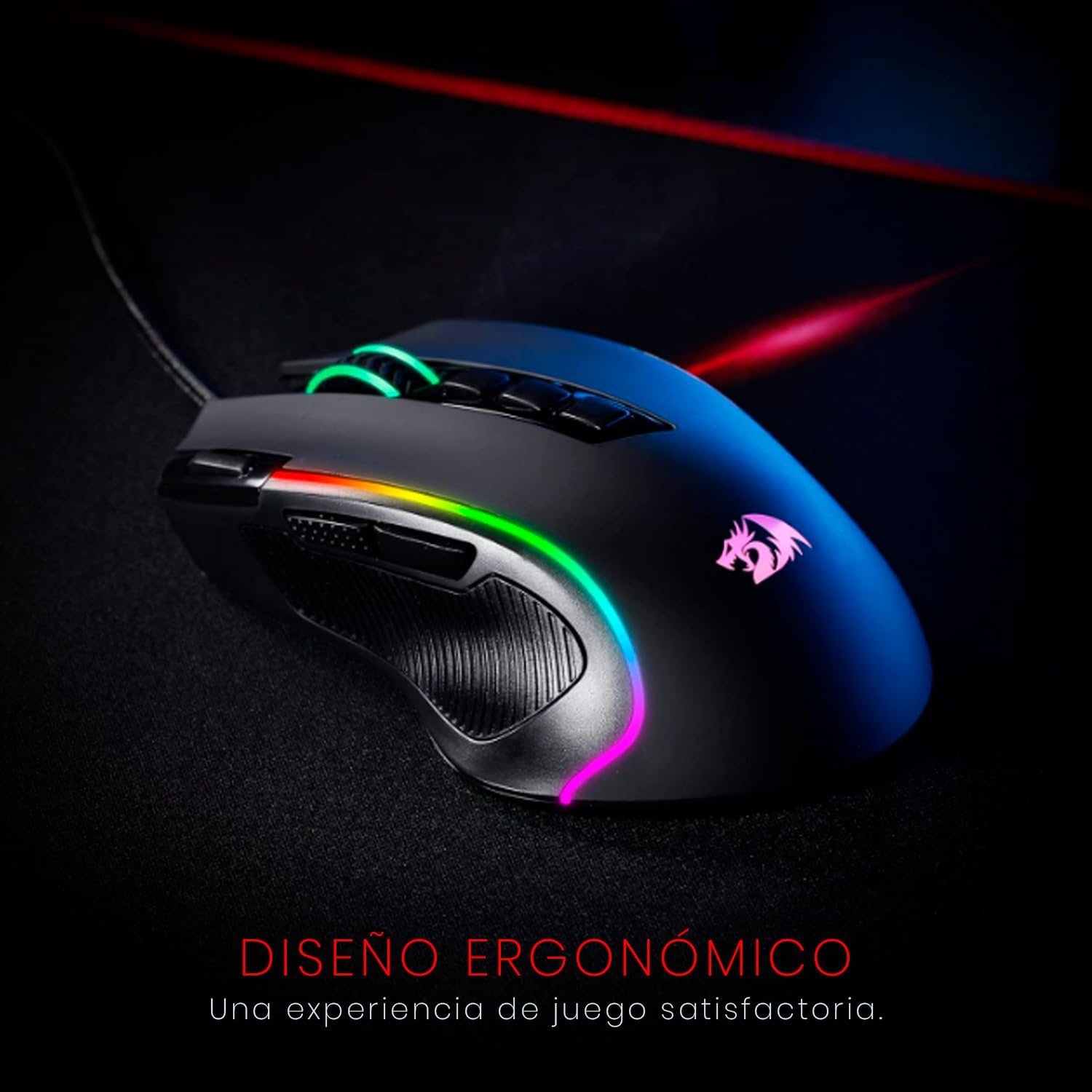 Mouse Gamer Redragon Predator RGB M612-RGB, Preto - Imagem 7