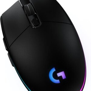 Mouse Gamer Logitech G203 LIGHTSYNC RGB, Efeito de Ondas de Cores, 6 Botões Programáveis e Até 8.000 DPI – Preto