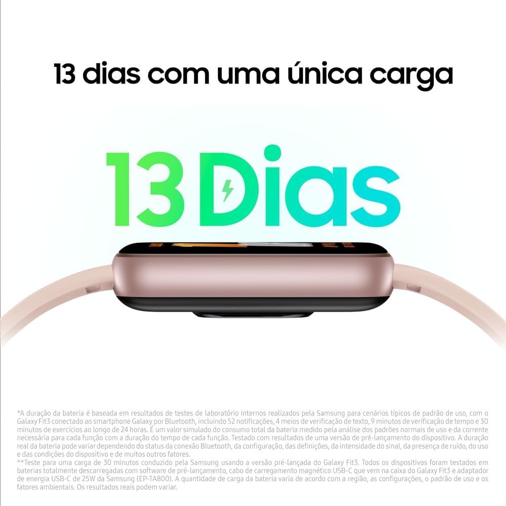 Smartwatch Samsung Galaxy Fit3 Display 1.6" Rosé - Imagem 3