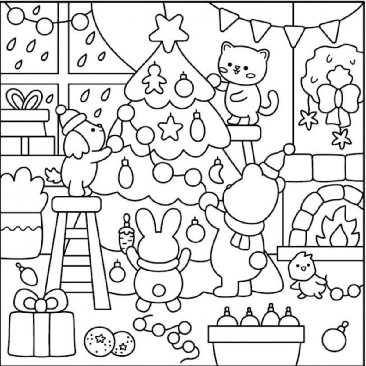 Cozy Time - Para Colorir - Imagem 2