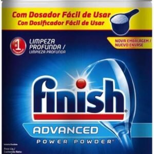 Finish Advanced Detergente para Lava Louças em Pó, Sabão Limpeza Profunda, 1kg